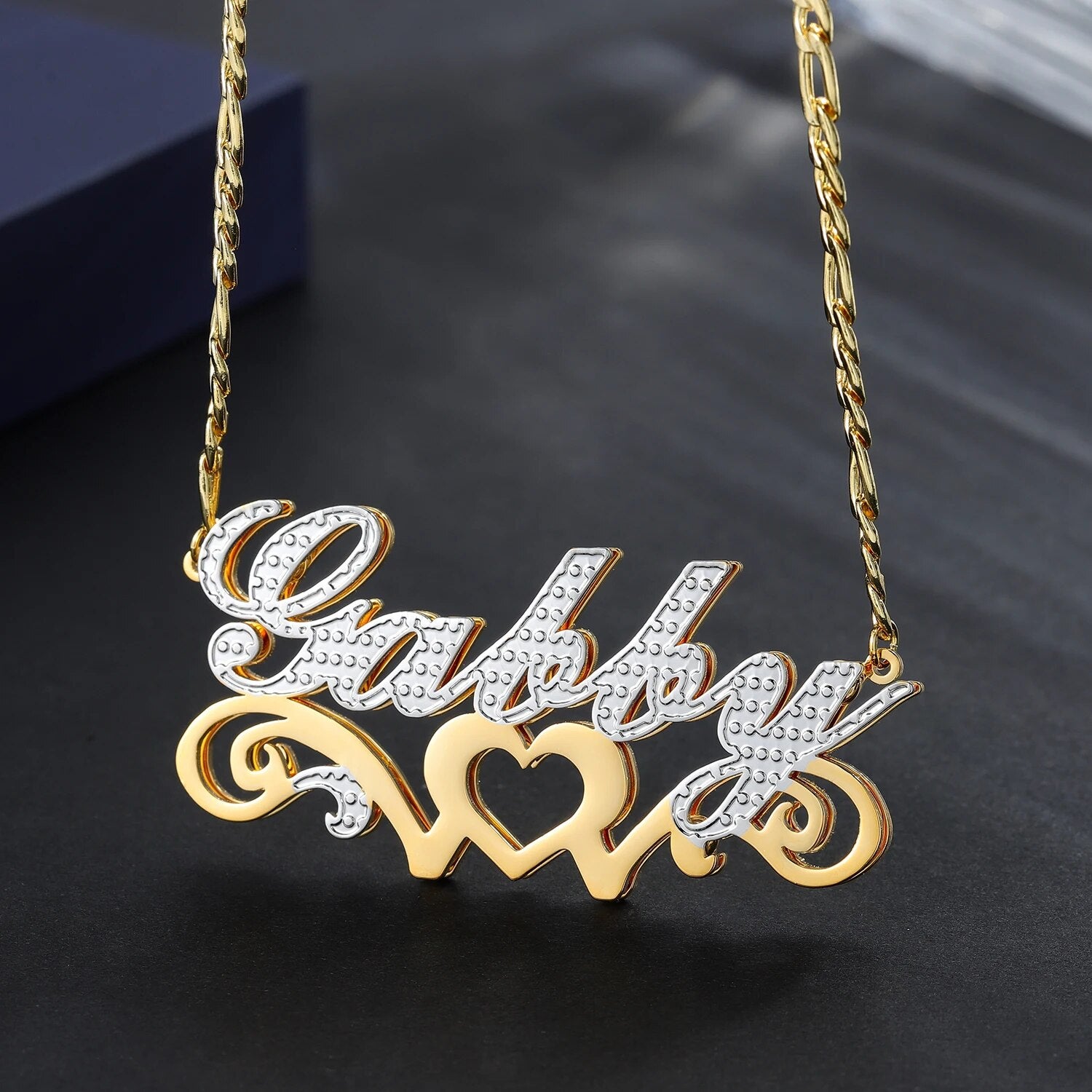 Double Plated Heavenly Love Name Necklace Chantel The Label