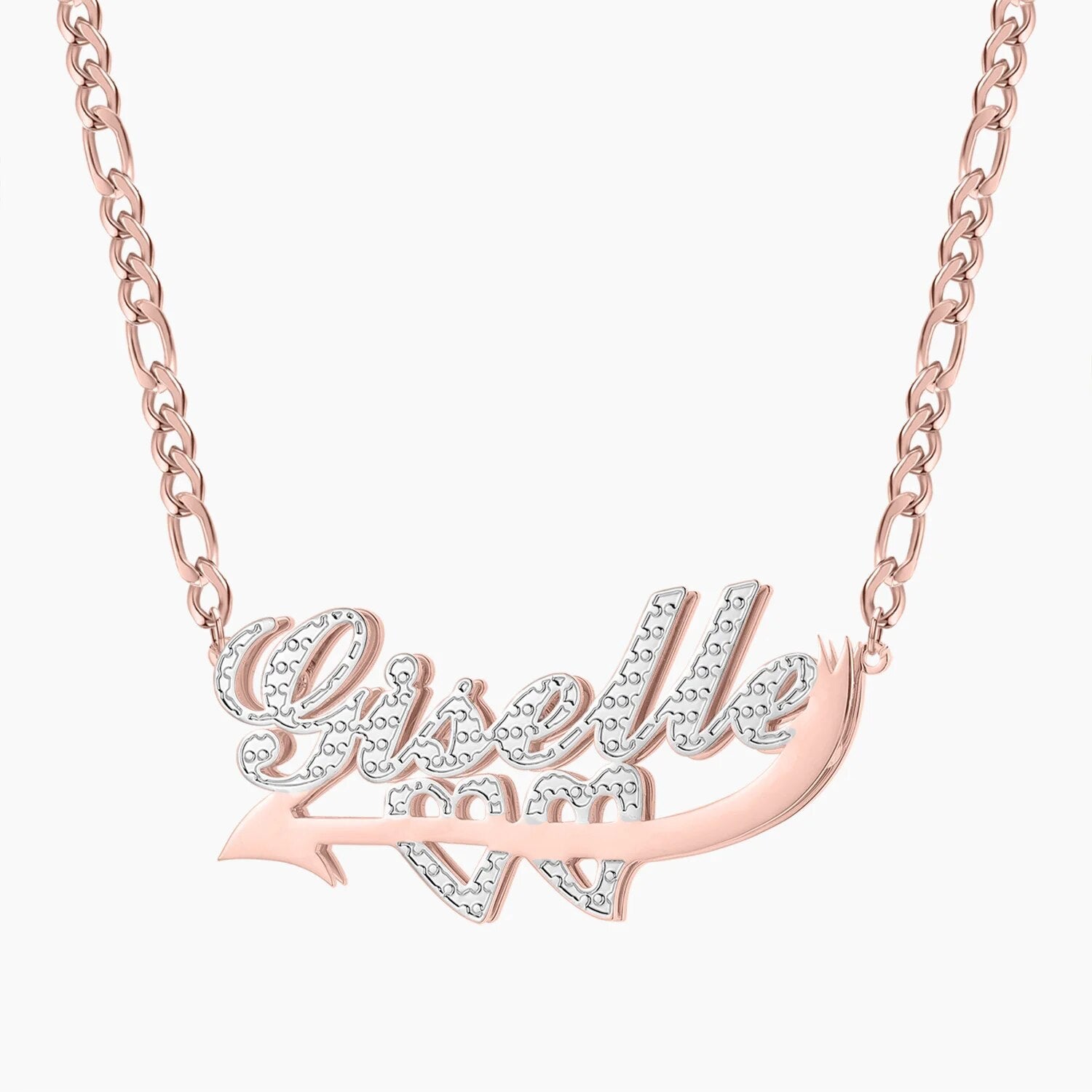 Double Plated Cupid Name Necklace Chantel The Label