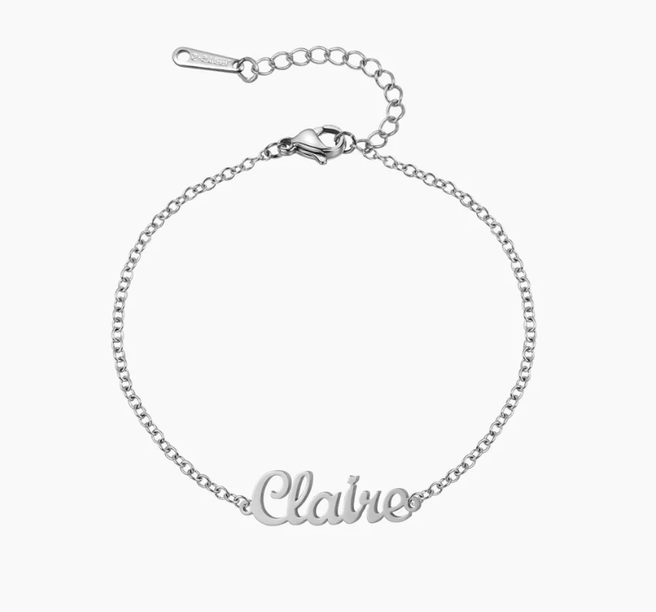 $$$Custom Scripted Name Anklet Chantel The Label