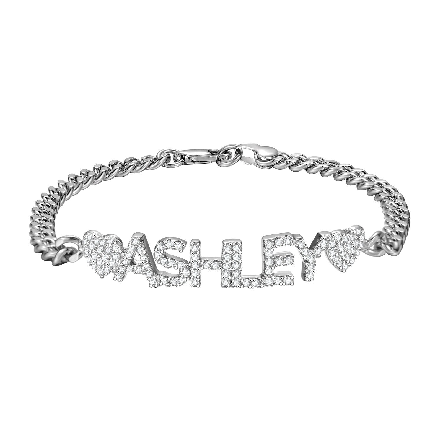 Diamond Personalized Name Bracelet Chantel The Label