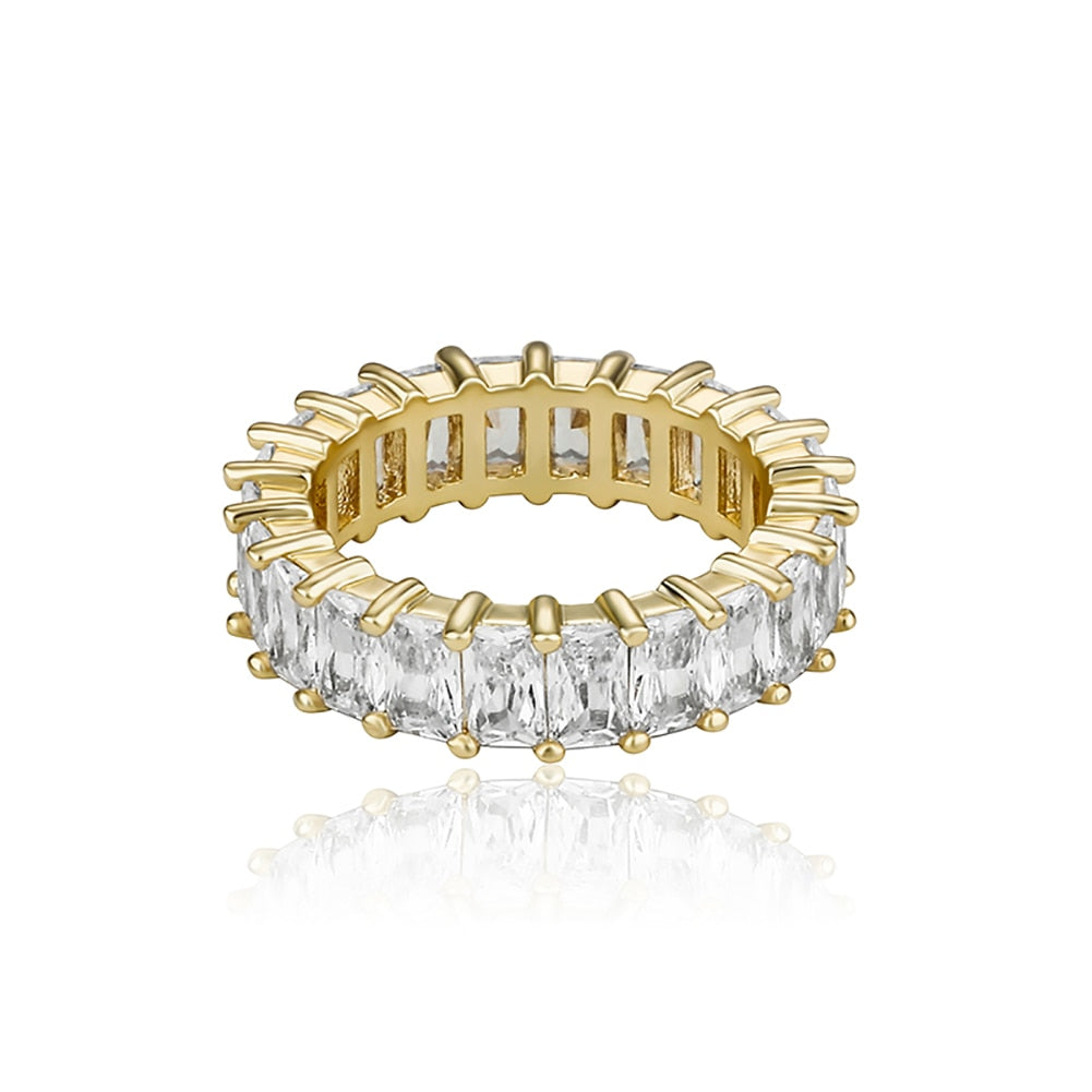 Baguette Iced Out Ring Chantel The Label