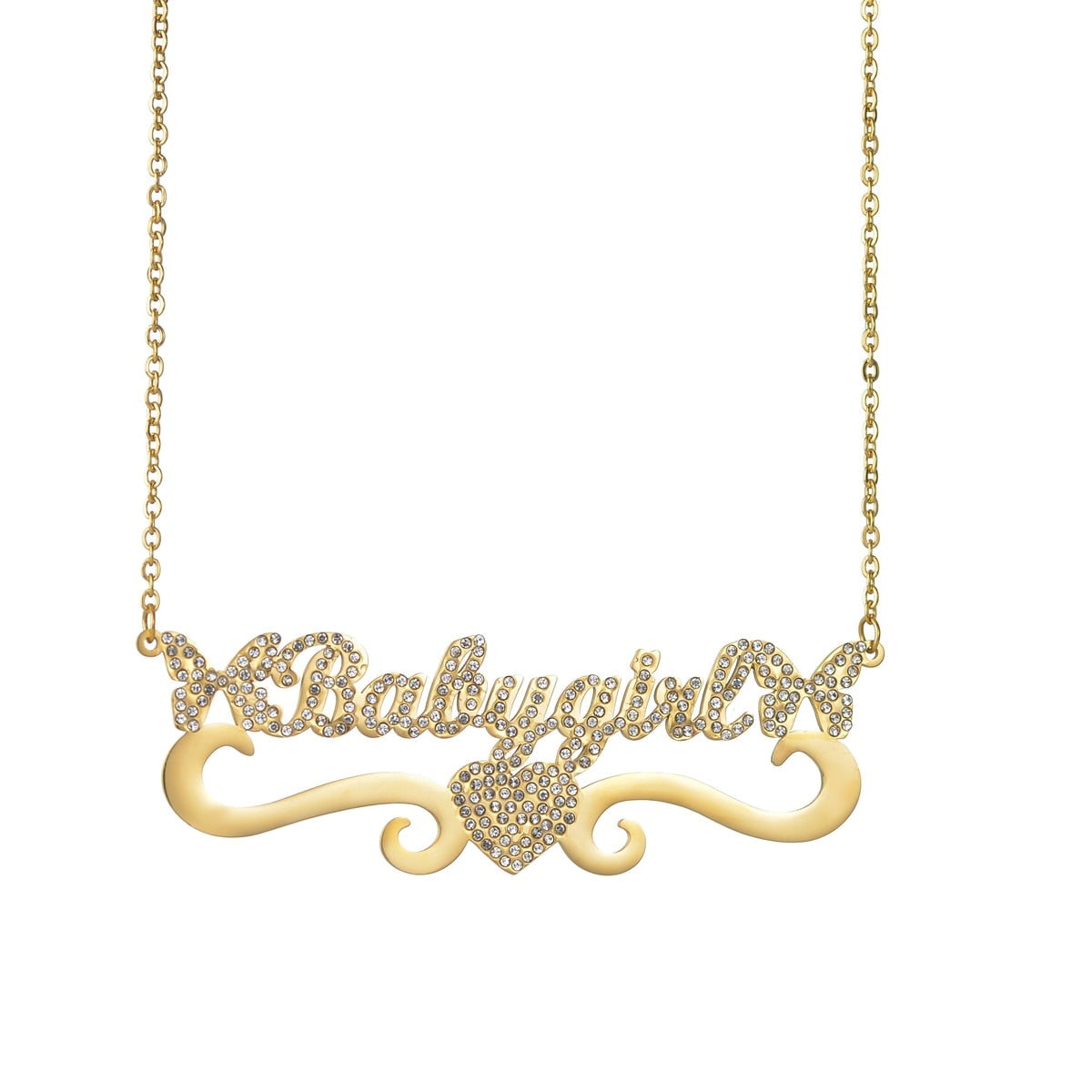 Butterfly Iced Out Name Necklace Chantel The Label